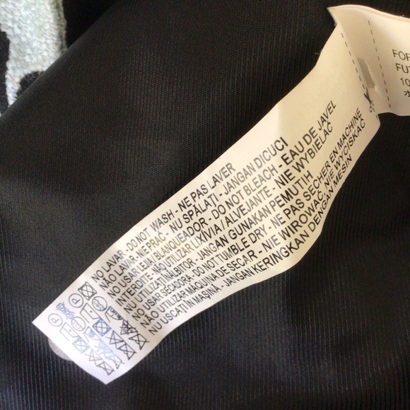 ZARA  BLUE BLACK FLORAL BUBBLE COAT SIZE  XS/SMALL - Picture 13 of 15